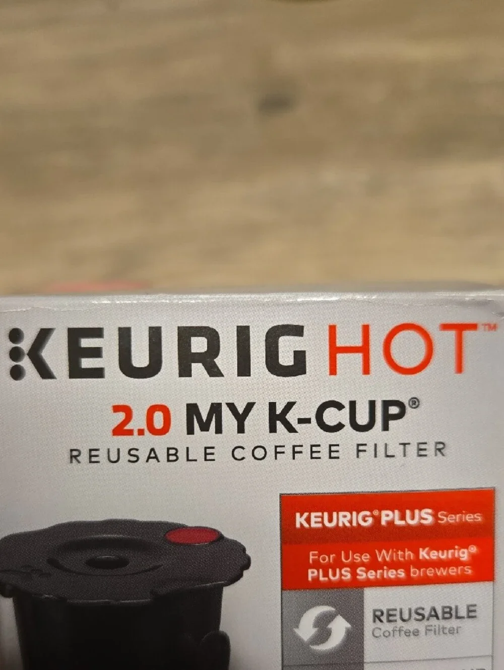 Keurig Hot 2.0 My K-Cup Reusable Coffee Filter - Black with Red Accent